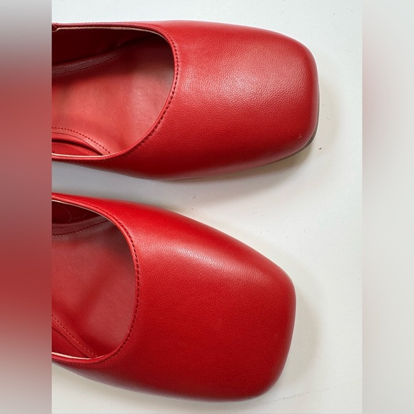 Marc Fisher LTD Urella Mary Jane Flats Red Leather size 8 $120 - Picture 5 of 16